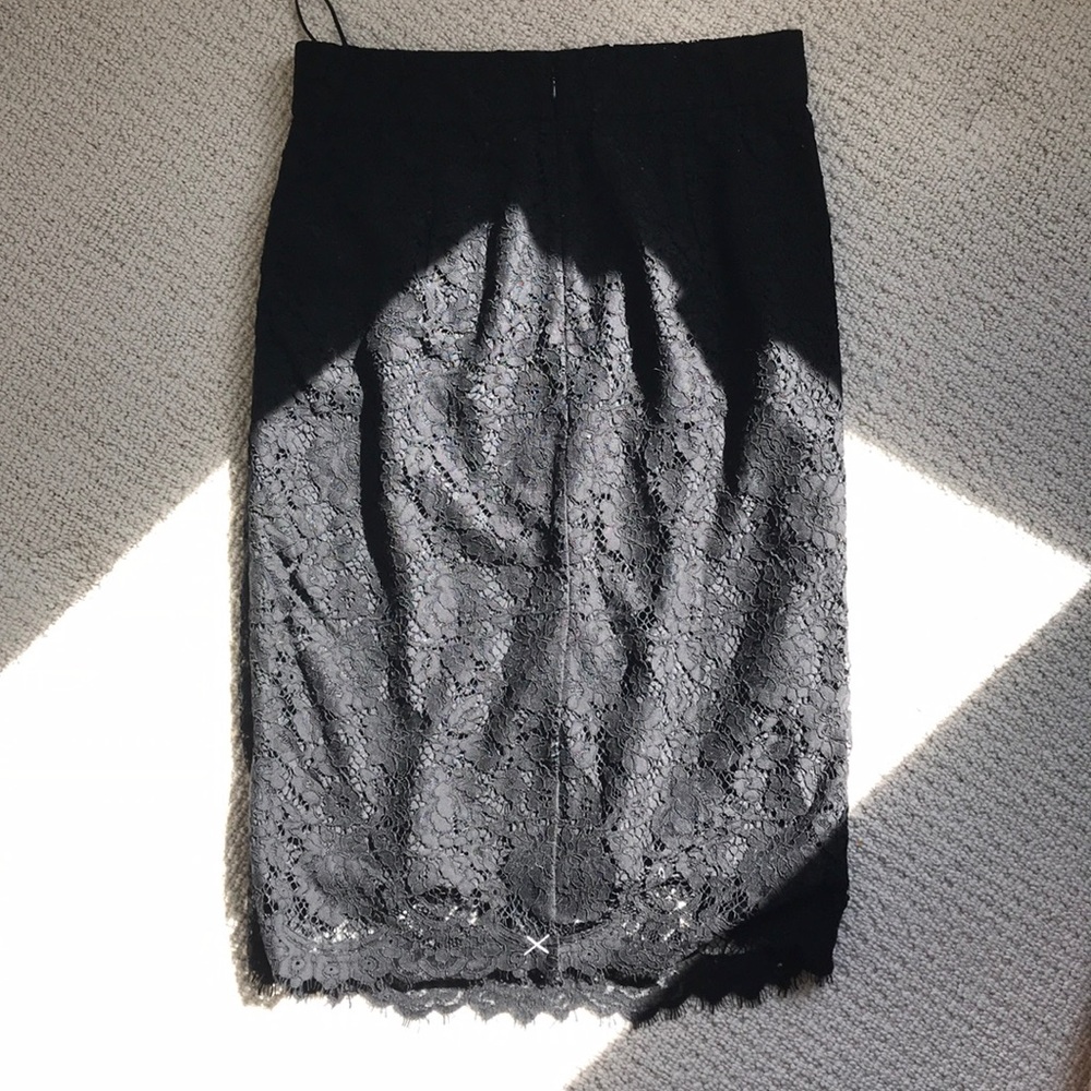NWT JCrew Black Lace Skirt - Size 8 - Picture 4 of 4